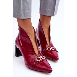 Botas De Piel Con Tacón Maciejka 05262-15 Fucsia rosa 1