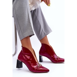 Botas De Piel Con Tacón Maciejka 05262-15 Fucsia rosado 3
