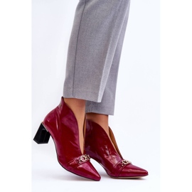 Botas De Piel Con Tacón Maciejka 05262-15 Fucsia rosado 4