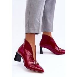 Botas De Piel Con Tacón Maciejka 05262-15 Fucsia rosado 6