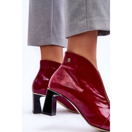 Botas De Piel Con Tacón Maciejka 05262-15 Fucsia rosado 8