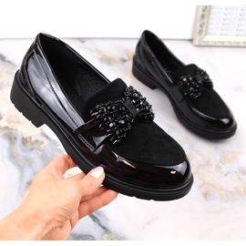 S.Barski Mocasines de mujer lacados señores con un lazo negro S. Barski 9