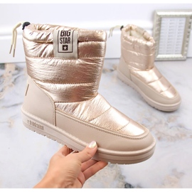 Botas de nieve mujer beige metalizado insuladas Big Star II274121 3