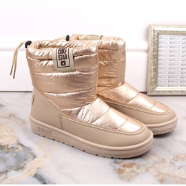 Botas de nieve mujer beige metalizado insuladas Big Star II274121 4