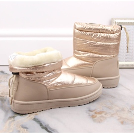 Botas de nieve mujer beige metalizado insuladas Big Star II274121 5