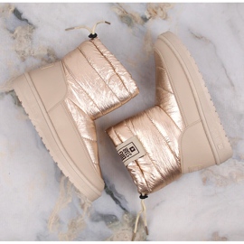 Botas de nieve mujer beige metalizado insuladas Big Star II274121 6
