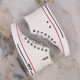 Zapatillas con aislamiento para hombre altas blancas Big Star KK174345 blanco 5