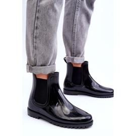 PS1 Botas de Lluvia Clásicas de Mujer Botas Chelsea Negras Jenifer negro 6