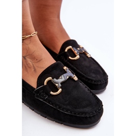 PG1 Mocasines Mujer Ante Con Adorno Negro Dionira 5