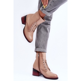 Vinceza Botas Tacón Beige Luloshe 5