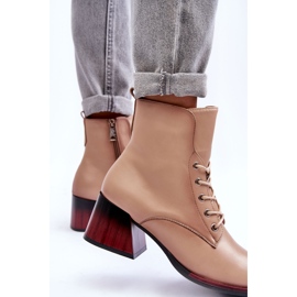 Vinceza Botas Tacón Beige Luloshe 8