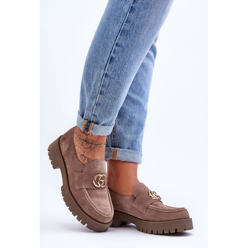 Laura Messi Zapatos Mujer Ante Con Adorno Beige Oscuro Rosefalls 1 Laura Messi Zapatos Mujer Ante Con Adorno Beige Oscuro Rosefalls 1