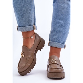 Laura Messi Zapatos Mujer Piel Con Adorno Beige Oscuro Rosefalls 3