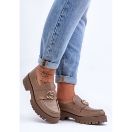 Laura Messi Zapatos Mujer Piel Con Adorno Beige Oscuro Rosefalls 5