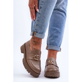 Laura Messi Zapatos Mujer Piel Con Adorno Beige Oscuro Rosefalls 6