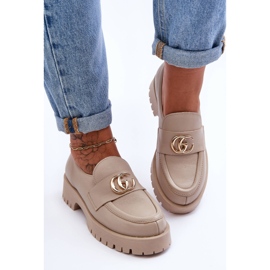 Laura Messi Zapatos De Mujer De Piel Con Adorno De Cascadas De Rosas Beige 2