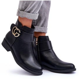 FD1 Botas Mujer Con Adorno Negro Galos 8