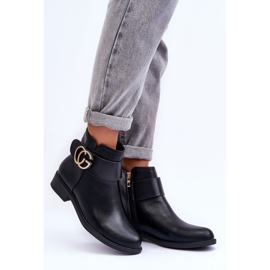 FD1 Botas Mujer Con Adorno Negro Galos 6