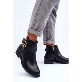 FD1 Botas Mujer Con Adorno Negro Galos 7