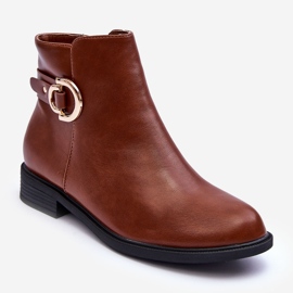 FD1 Botas Planas Marrón Meronei 1