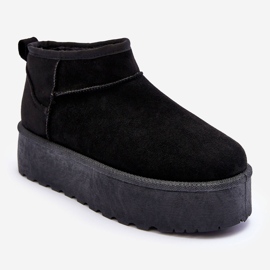 FD1 Botas de nieve de gamuza en plataforma Corcoran negra negro 1