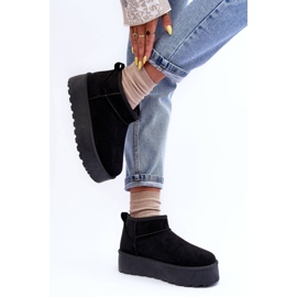 FD1 Botas de nieve de gamuza en plataforma Corcoran negra negro 4