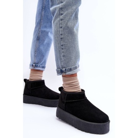 FD1 Botas de nieve de gamuza en plataforma Corcoran negra negro 5