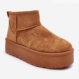 FD1 Botas de nieve de gamuza en plataforma marrón Corcoran 1 FD1 Botas de nieve de gamuza en plataforma marrón Corcoran 1