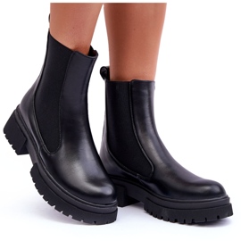 FD1 Botas Jodhpur Clásicas Piel Negro Isminna 9