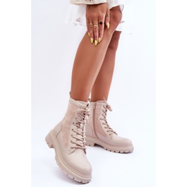 FD1 Botas Worker Mujer Piel Beige Claro Faustina 4