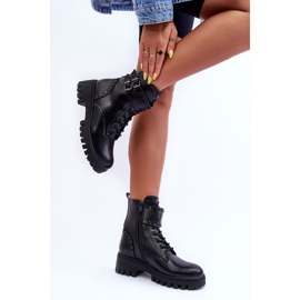 FD1 Botas de trabajo negras con adornos Carshen negro 6