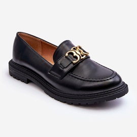 PS1 Mocasines Mujer Tacón Plano Negro Sincias 9