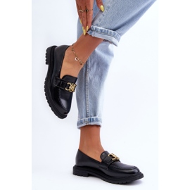 PS1 Mocasines Mujer Tacón Plano Negro Sincias 4