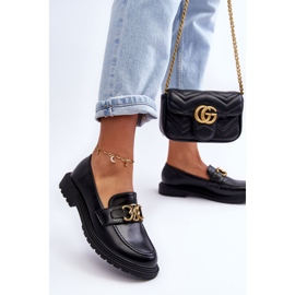 PS1 Mocasines Mujer Tacón Plano Negro Sincias 3