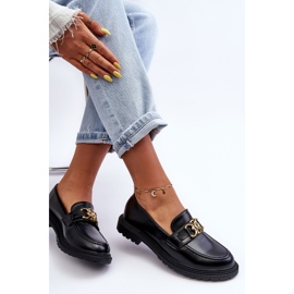 PS1 Mocasines Mujer Tacón Plano Negro Sincias 8