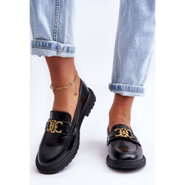 PS1 Mocasines Mujer Tacón Plano Negro Sincias 6