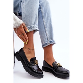 PS1 Mocasines Mujer Tacón Plano Negro Sincias 7