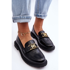 PS1 Mocasines Mujer Tacón Plano Negro Sincias 5