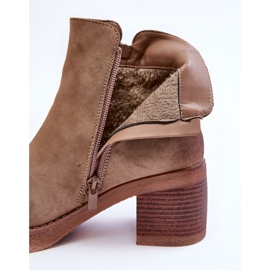 WS1 Botas Clásicas Mujer Ante Beige Limoso 6