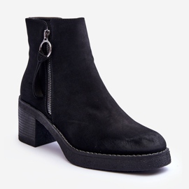 WS1 Botas Clásicas Mujer Ante Negro Limoso 1
