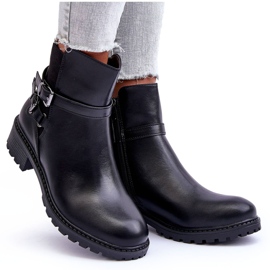 Botas De Mujer Con Rayas Black Minks negro 9