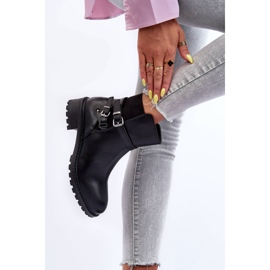 Botas De Mujer Con Rayas Black Minks negro 6