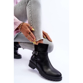 Botas De Mujer Con Rayas Black Minks negro 2