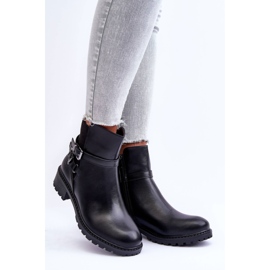 Botas De Mujer Con Rayas Black Minks negro 4