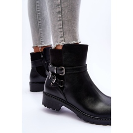 Botas De Mujer Con Rayas Black Minks negro 8