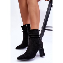 PG1 Botas Tacón Ante Mellamene Negras negro 2