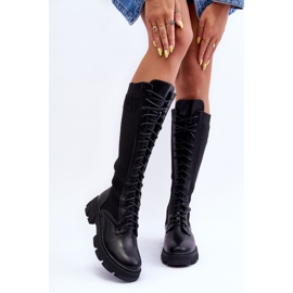 PS1 Botas Calcetín Planas Negro Itona 2