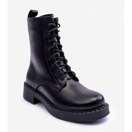 WS1 Botas planas negras de aganne para trabajadores negro 1