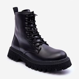Vinceza Botas Worker Mujer Piel Negras Poonah negro 1