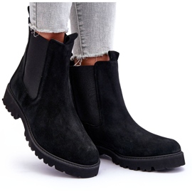 Botines Jodhpur Ante Negro Nicole 2672 8